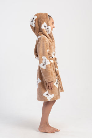 Kids' Girl Soft Beige Dressing Gown