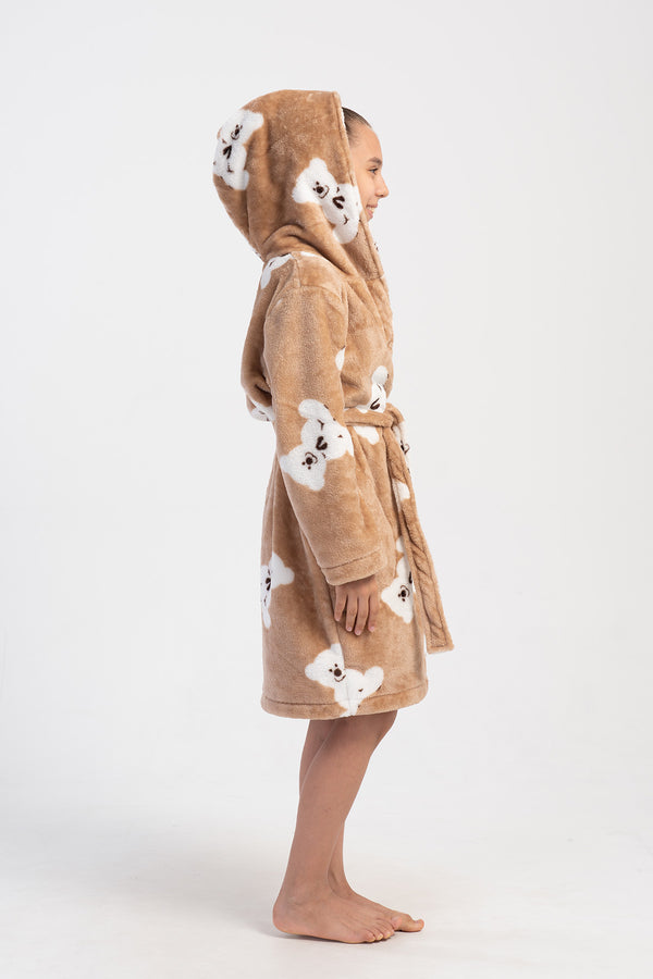 Kids' Girl Soft Beige Dressing Gown