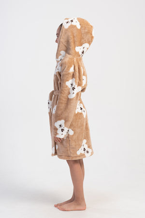 Kids' Girl Soft Beige Dressing Gown