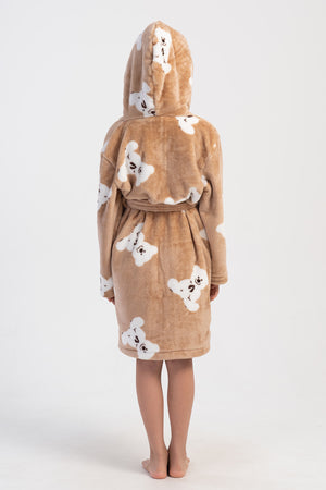 Kids' Girl Soft Beige Dressing Gown