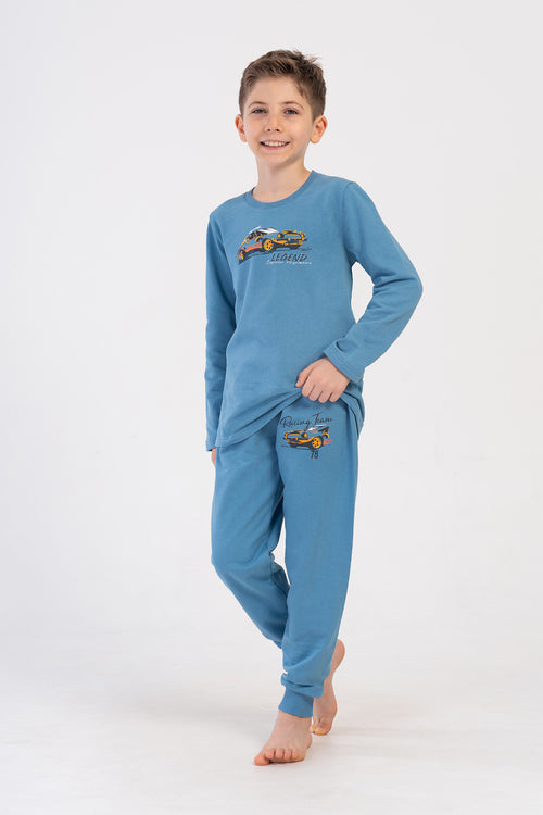 ERKEK COCUK PIJAMA TAKIM 2IPLIK 403136 - Vienetta1.GrupAÇIK LACIVERT