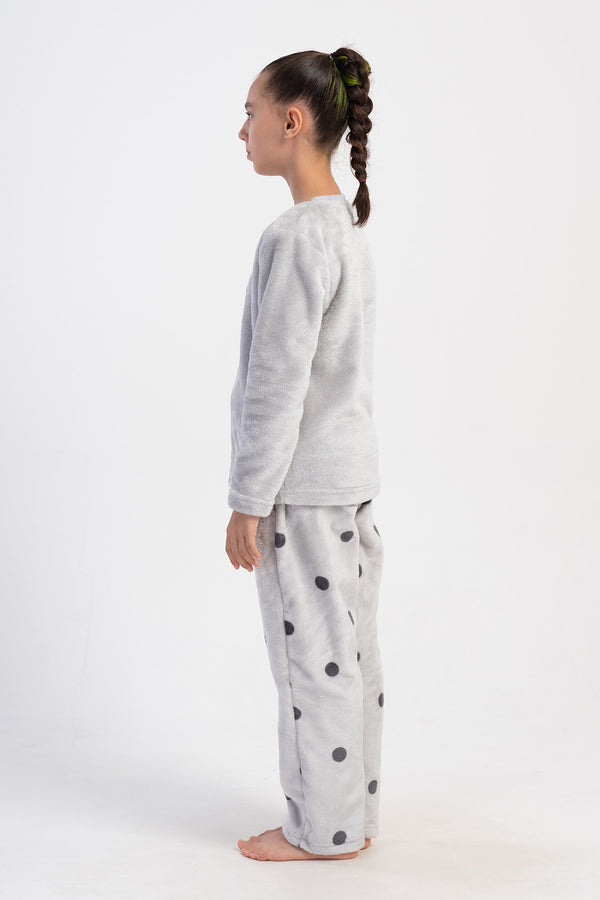 KIZ COCUK SOFT UZUN KOL PIJAMA TAKIM(7 - 8/15 - 16) 403154 - Vienetta1.GrupGRI