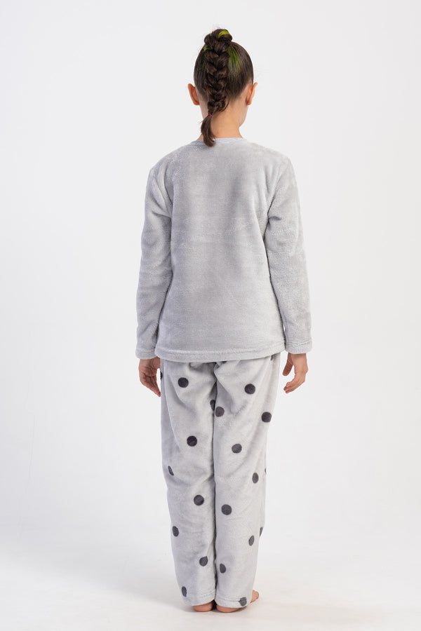 KIZ COCUK SOFT UZUN KOL PIJAMA TAKIM(7 - 8/15 - 16) 403154 - Vienetta1.GrupGRI