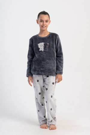 KIZ COCUK SOFT UZUN KOL PIJAMA TAKIM(7-8/15-16) 403154