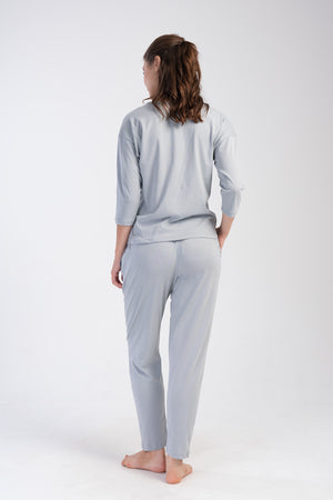 KADIN SUPREM 3/4KOL PIJAMA TAKIM 403188 - Vienetta1.GrupGRI