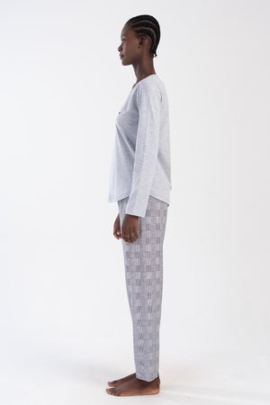 Woman Supreme Gray Miman Pyjama Set