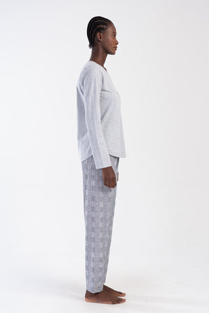 Woman Supreme Gray Miman Pyjama Set