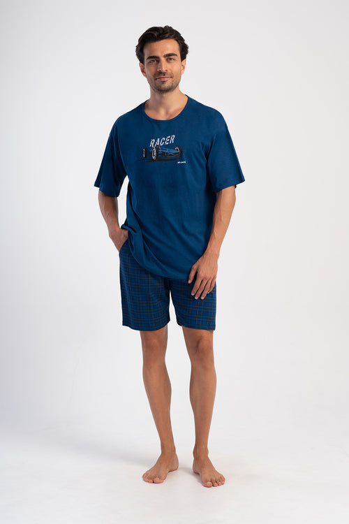 ERKEK KISA KOL SORT TAKIM 403204 - Vienetta1.GrupA.INDIGO