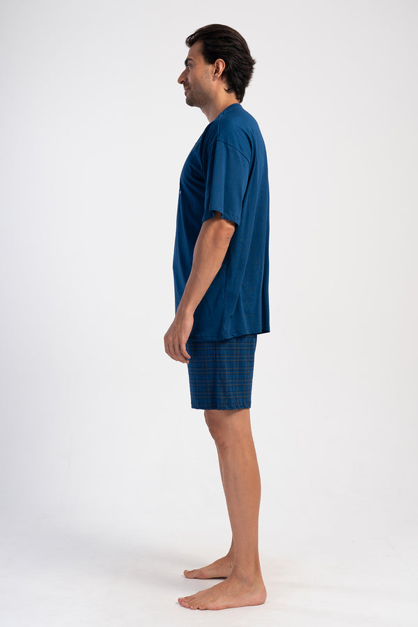 ERKEK KISA KOL SORT TAKIM 403204 - Vienetta1.GrupA.INDIGO