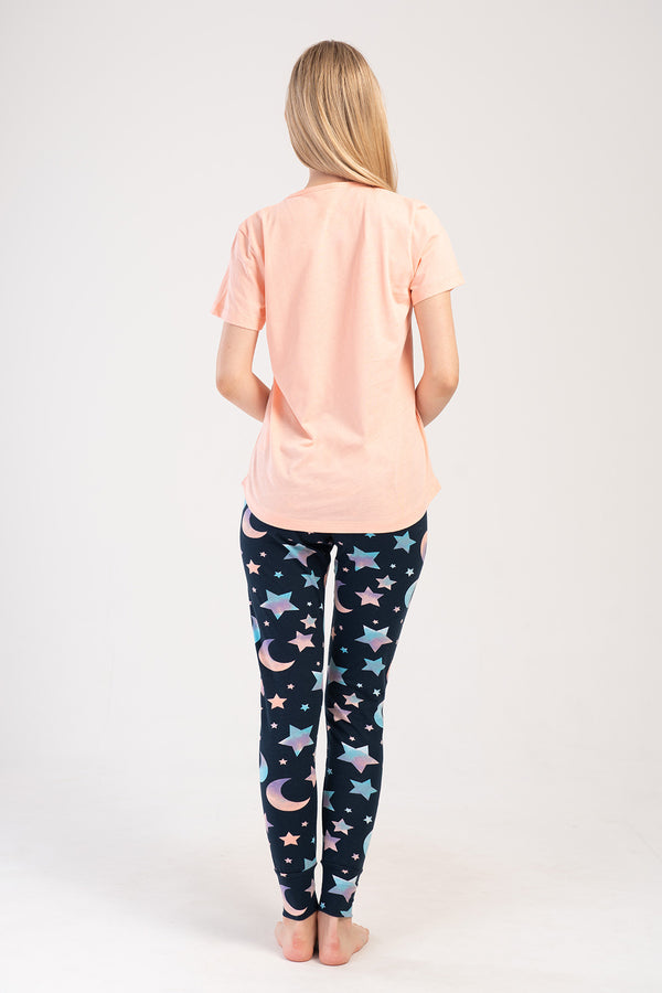KADIN LYC SUPREM KISA KOL TAYT PIJAMA TAKIM 403276 - Vienetta1.GrupMAVI