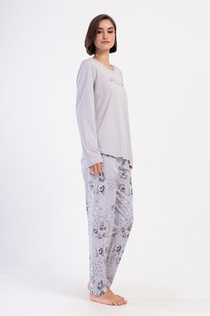 KADIN SUPREM XXL UZUN KOL PIJAMA TAKIM 403281 - Vienetta1.GrupTAS