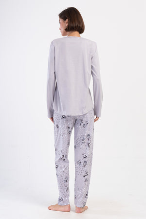 KADIN SUPREM XXL UZUN KOL PIJAMA TAKIM 403281 - Vienetta1.GrupTAS