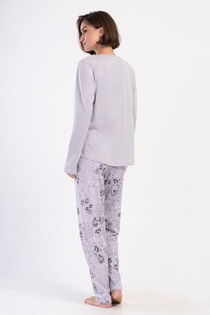 KADIN SUPREM BATTAL XXL UZUN KOL PIJAMA TAKIM 403282 - Vienetta1.GrupTAS