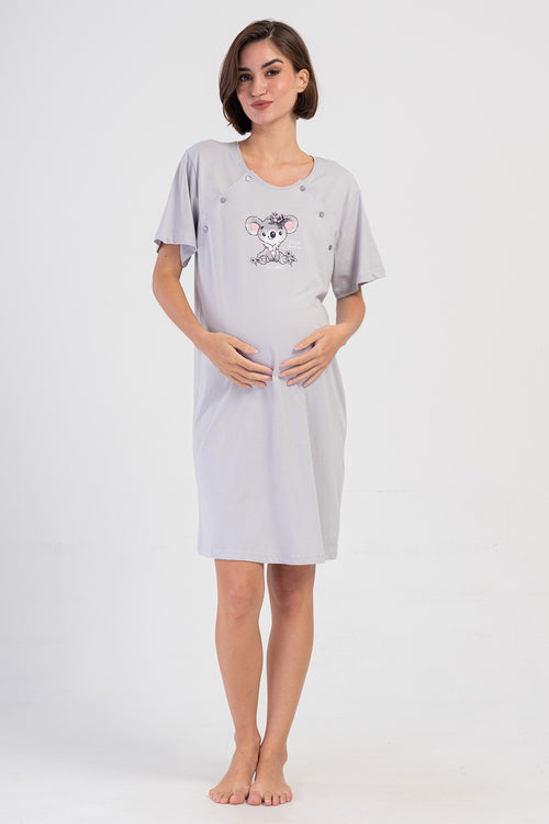 Woman Supreme Buttoned Liva Pregnant Tunic 