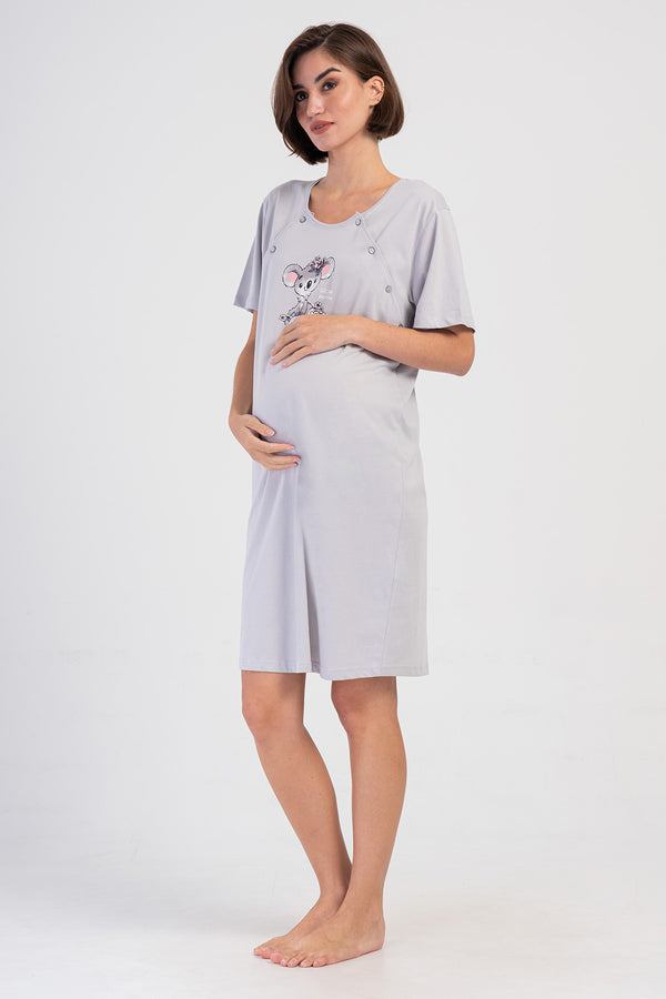 Woman Supreme Buttoned Liva Pregnant Tunic 