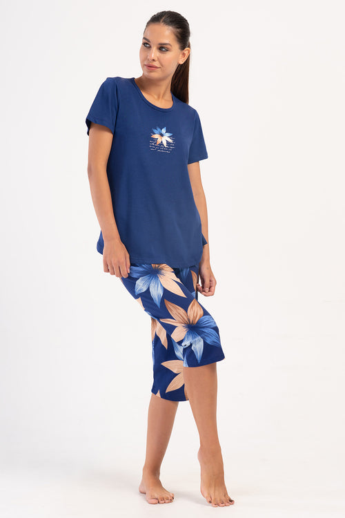 Woman Supreme Zula O Neck Capri Set