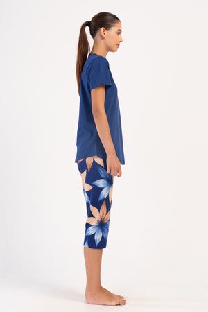 Woman Supreme Zula O Neck Capri Set