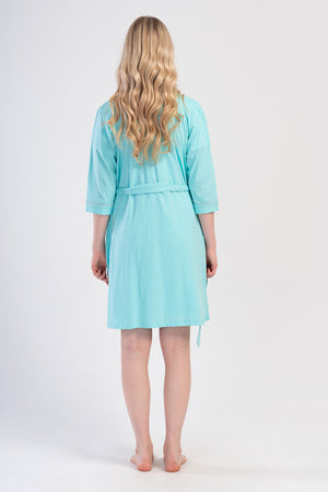 Woman Supreme Falli Short Sleeve Pregnant Tunic Dressing Gown Set