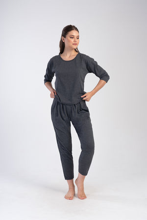 KADIN SUPREM 3/4KOL 7/8BOY PIJAMA TAKIM 403342 - Vienetta1.GrupANTRASIT