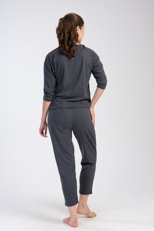 KADIN SUPREM 3/4KOL 7/8BOY PIJAMA TAKIM 403342 - Vienetta1.GrupANTRASIT