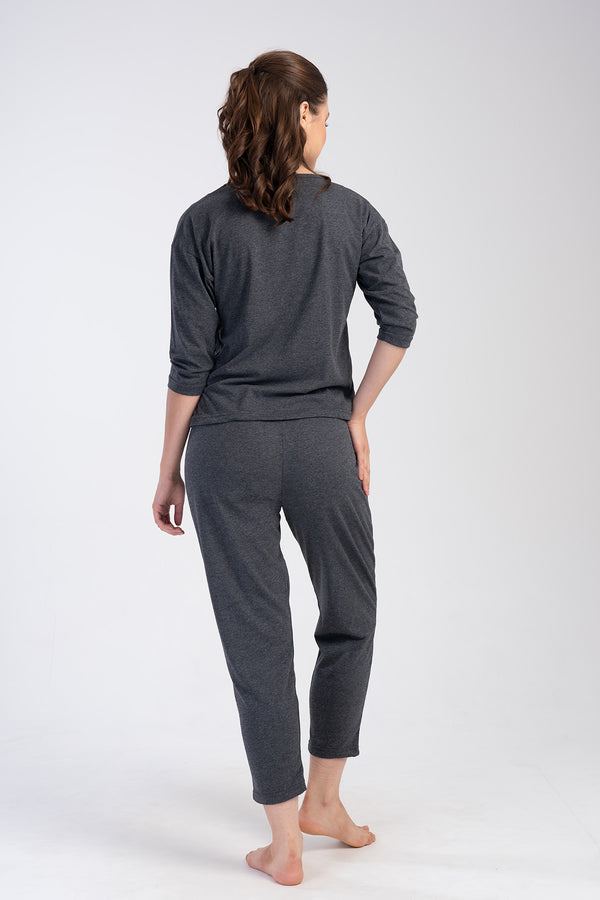 KADIN SUPREM 3/4KOL 7/8BOY PIJAMA TAKIM 403342 - Vienetta1.GrupANTRASIT