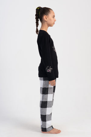 Kids' Girl Boss Interlock Pyjama Set