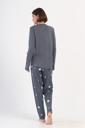 Woman Fume Big Size Interlock Pyjama Set