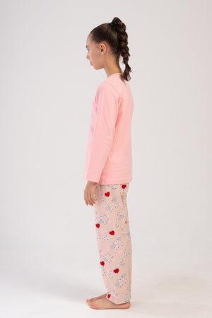 KIZ COCUK LYC SUPREM UZUN KOL PIJAMA TAKIM(7 - 8/13 - 14) 404019 - Vienetta1.GrupAÇIK PEMBE