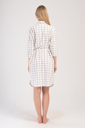 KADIN LYC SUPREM 3/4 KOL TAMAMI DUGMELI GOMLEK TUNIK 404041 - Vienetta1.GrupKIRIK BEYAZ