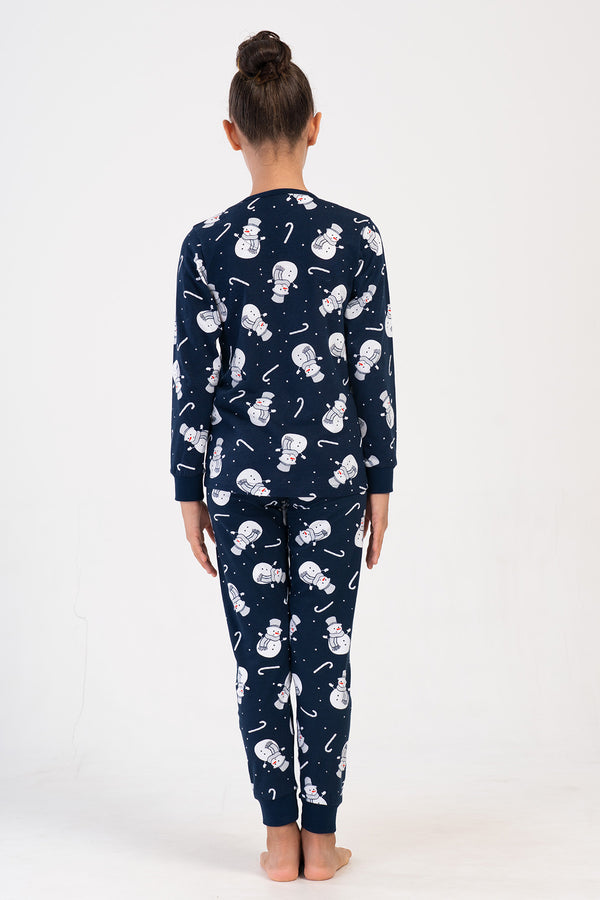 Kids' Girl Lycra Supreme Christmas Tight Pyjama Set