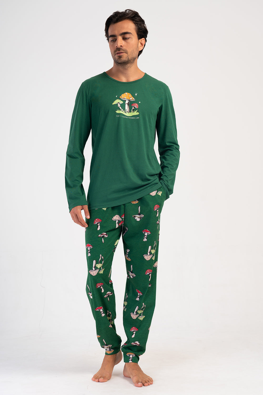 ERKEK PIJAMA TAKIM SUPREM 405037 - Vienetta1.GrupHAKI001