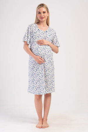 Woman Ane Supreme Buttoned Short Sleeve Pregnant Tunic