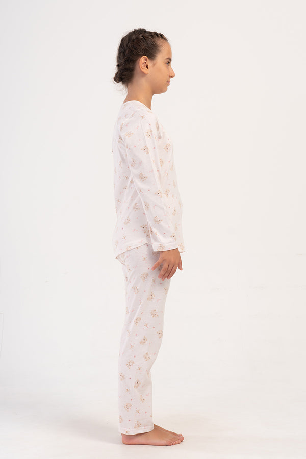 KIZ COCUK P.SUPREM UZUN KOL PIJAMA TAKIM(7 - 8/13 - 14) 405067 - Vienetta1.GrupBEJ