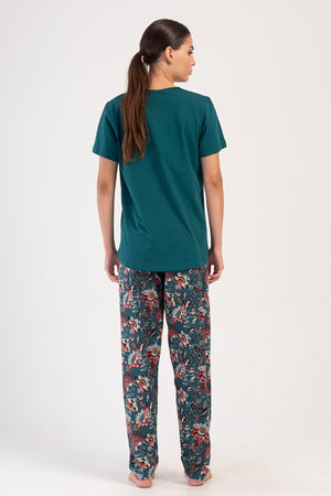 KADIN BATTAL XXL KISA KOL PIJAMA TAKIM 405076 - Vienetta1.GrupPETROL