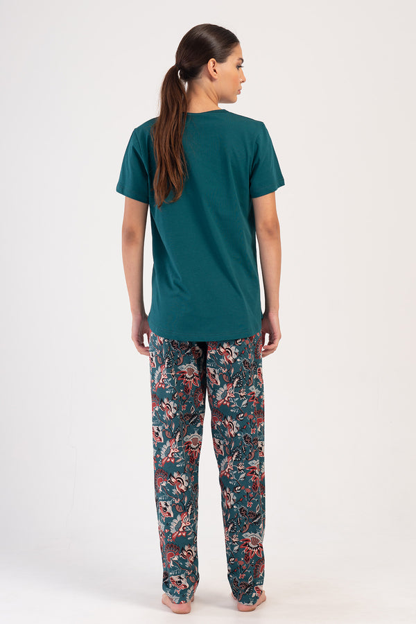 KADIN BATTAL XXL KISA KOL PIJAMA TAKIM 405076 - Vienetta1.GrupPETROL