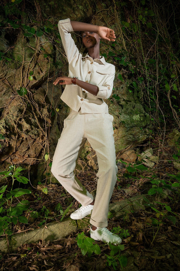 KADIN PANTOLON TAKIM KETEN PLUS 405094 - Vienetta1.GrupBEJ