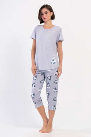 KADIN KISA KOL KAPRI TAKIM 405167 - Vienetta1.GrupGRI