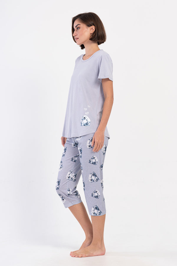 KADIN KISA KOL KAPRI TAKIM 405167 - Vienetta1.GrupGRI