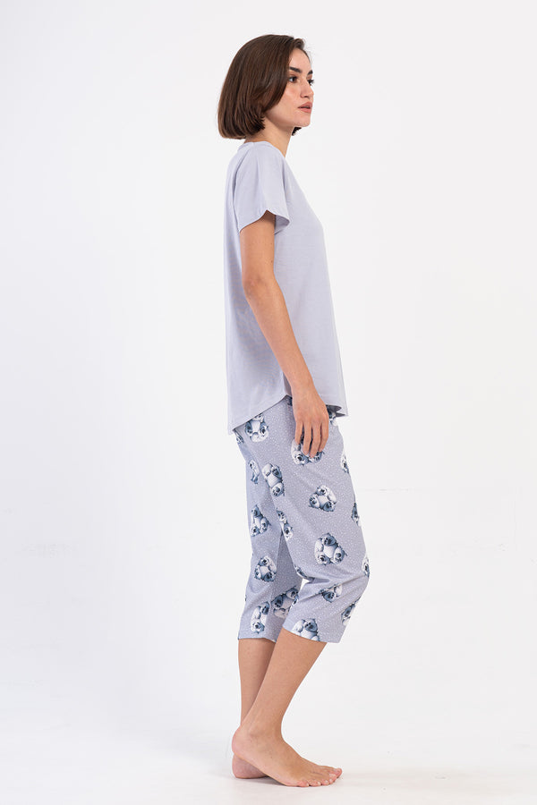 KADIN KISA KOL KAPRI TAKIM 405167 - Vienetta1.GrupGRI