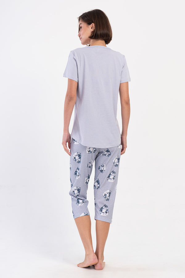 KADIN KISA KOL KAPRI TAKIM 405167 - Vienetta1.GrupGRI