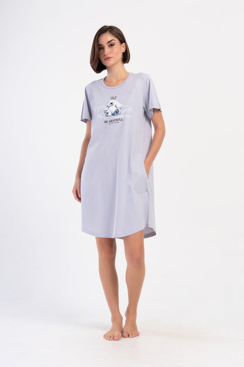 KADIN XXL KISA KOL TUNIK 405168 - Vienetta1.GrupGRI