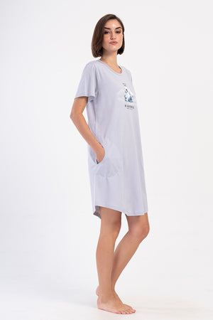 KADIN XXL KISA KOL TUNIK 405168 - Vienetta1.GrupGRI