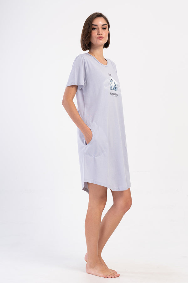 KADIN XXL KISA KOL TUNIK 405168 - Vienetta1.GrupGRI