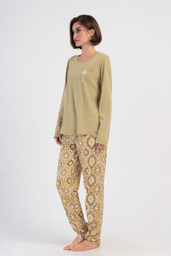 KADIN SUPREM XXL UZUN KOL PIJAMA TAKIM 405178 - Vienetta1.GrupMEADOW