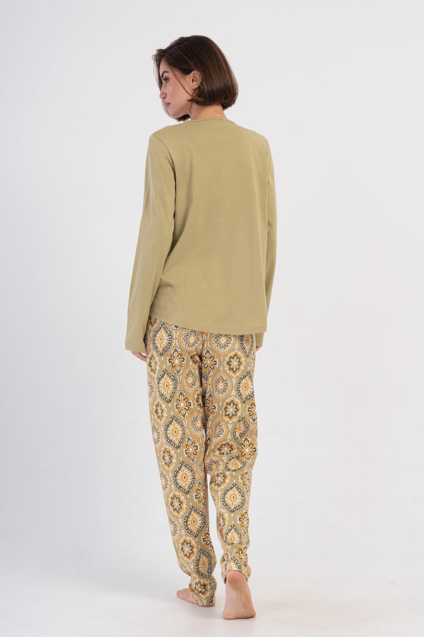 KADIN SUPREM XXL UZUN KOL PIJAMA TAKIM 405178 - Vienetta1.GrupMEADOW