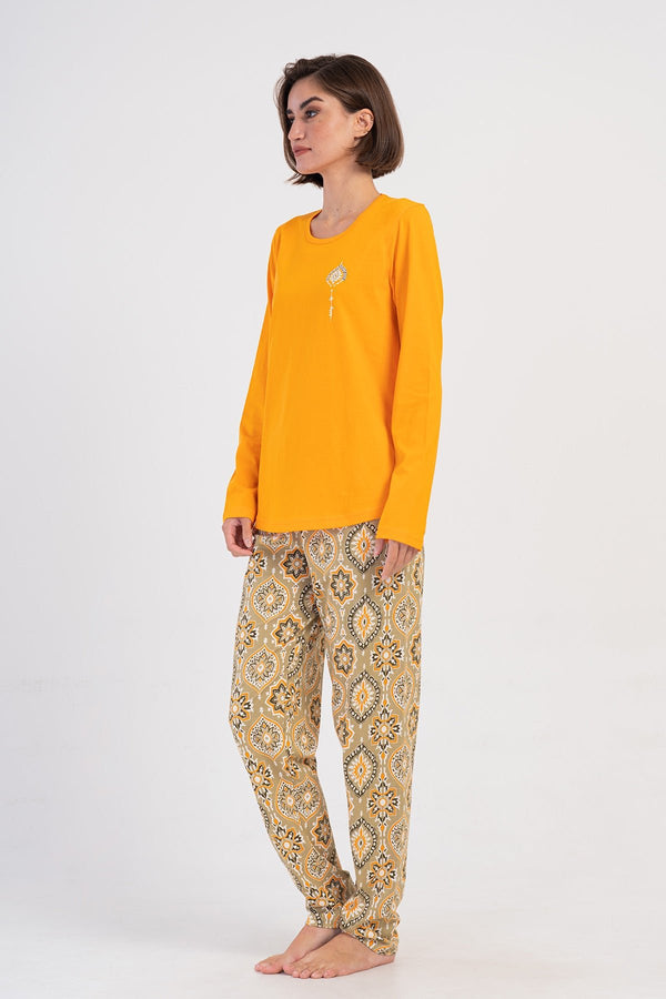 KADIN SUPREM XXL UZUN KOL PIJAMA TAKIM 405178 - Vienetta1.GrupMEADOW