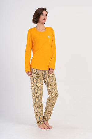 KADIN SUPREM XXL UZUN KOL PIJAMA TAKIM 405178 - Vienetta1.GrupMEADOW