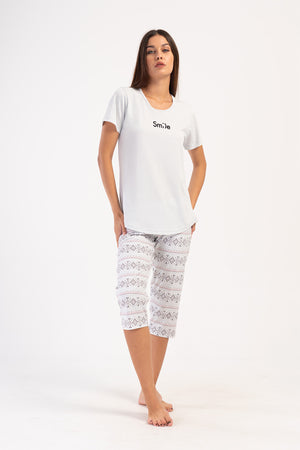 KADIN KISA KOL KAPRI TAKIM 405180 - Vienetta1.GrupGRI