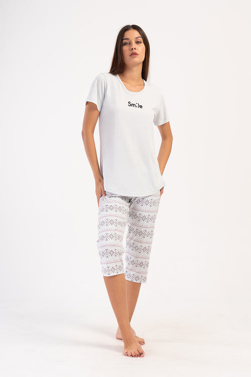 KADIN KISA KOL KAPRI TAKIM 405180 - Vienetta1.GrupGRI