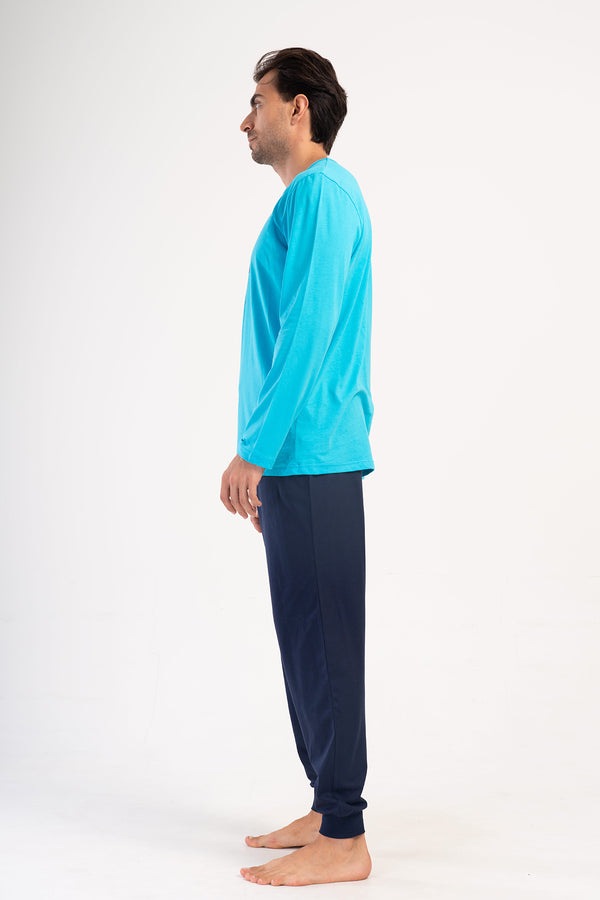 Man Reda Supreme Big Size Pocket Detail Pyjama Set